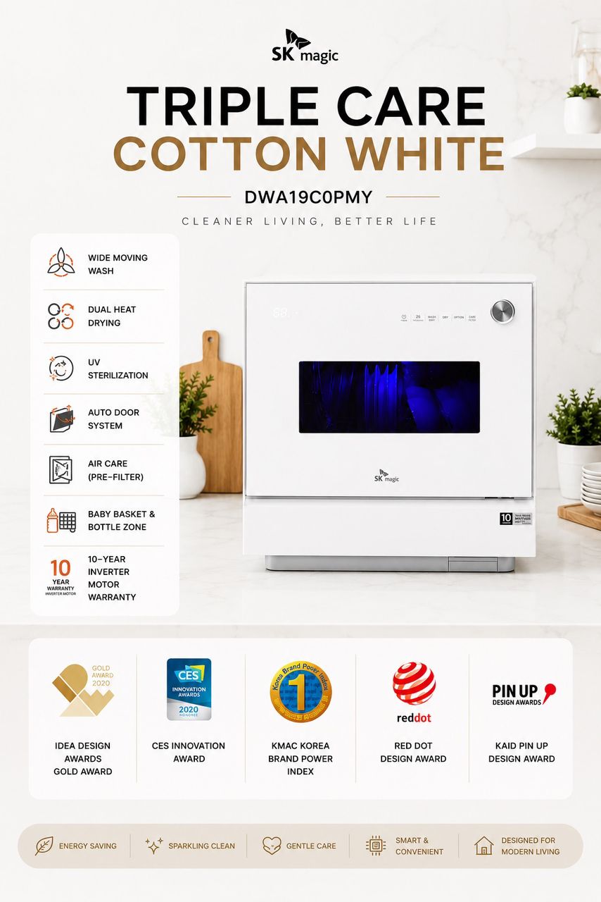 Dishwasher Triple Care White